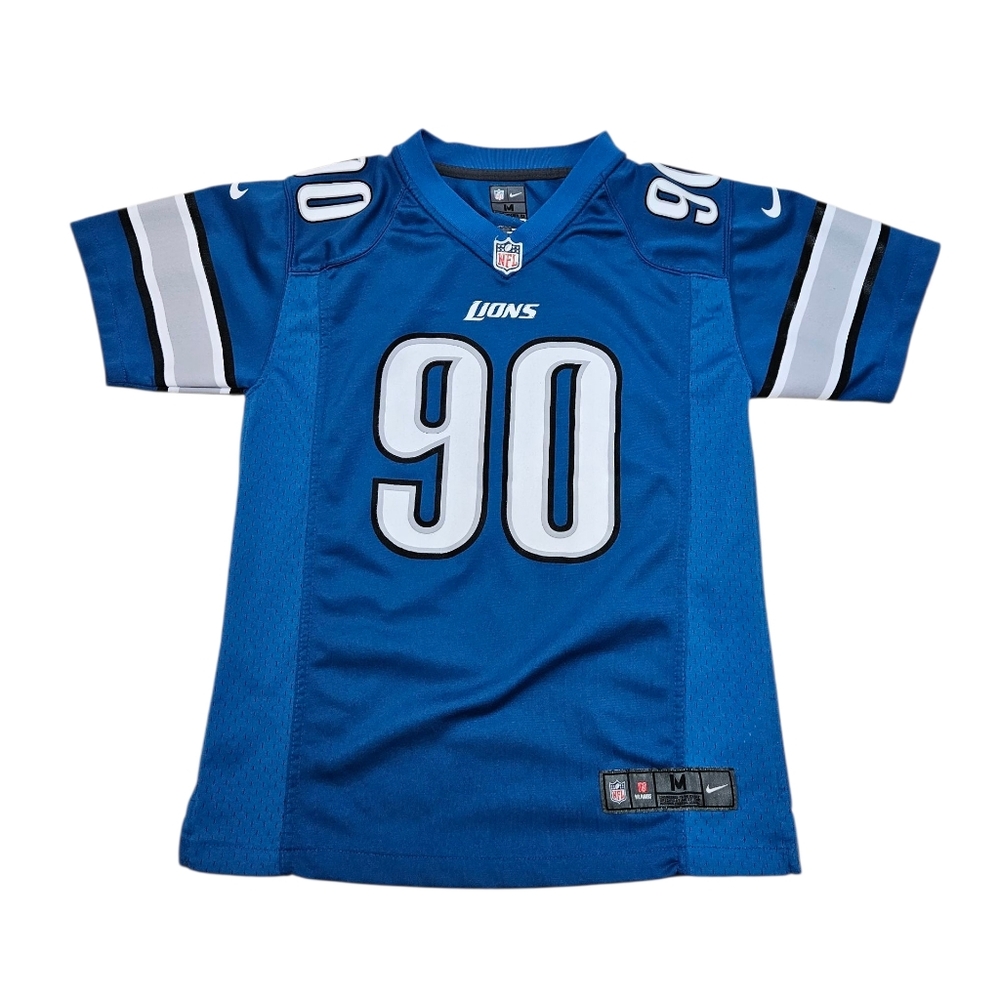 Detroit Lions #90 Ndamukong Suh Nike On Field Jersey – Youth M